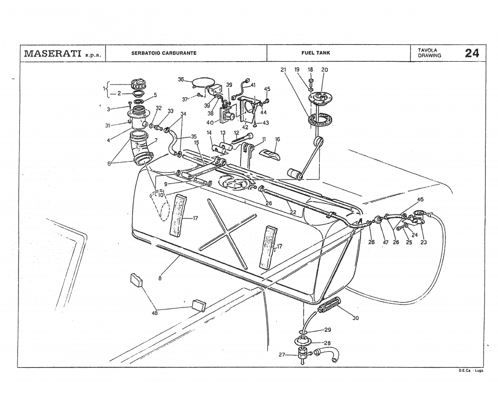 Maserati / Biturbo Coupe / T-24 - fuel tank (lt 80 capacity)