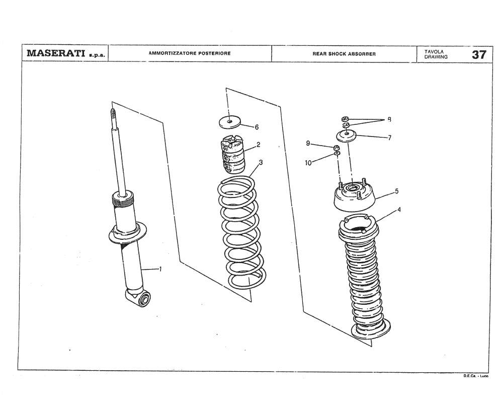 Maserati / Biturbo Coupe / T-37 - rear shock absorber