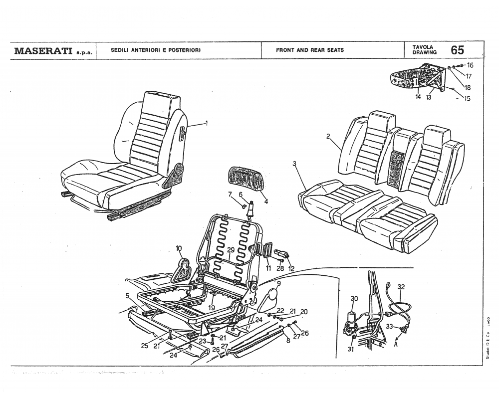 Maserati / Biturbo Coupe / T-65 - carpets and felts