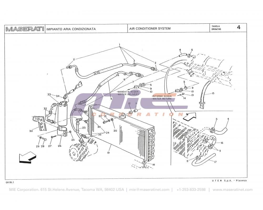 Maserati / Biturbo Ghibli / T-04 - air conditioner system