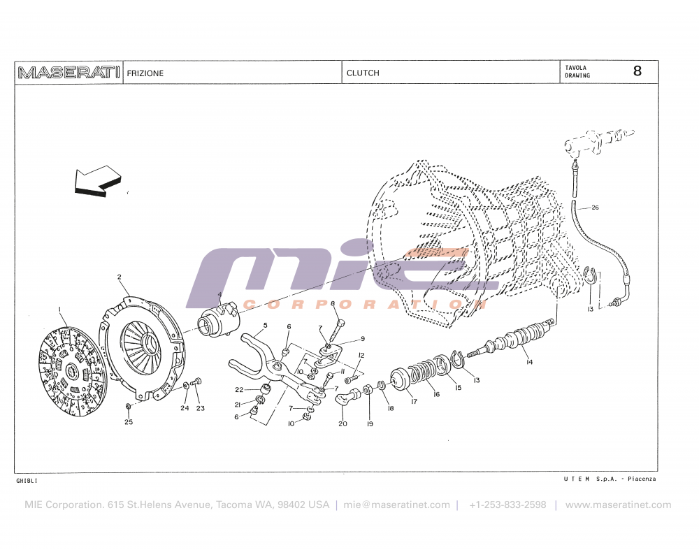 Maserati / Biturbo Ghibli / T-08 - clutch
