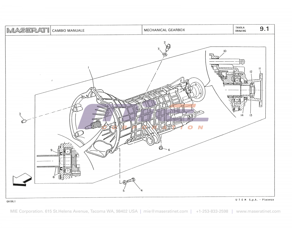 Maserati / Biturbo Ghibli / T-09_1 - mechanical gearbox
