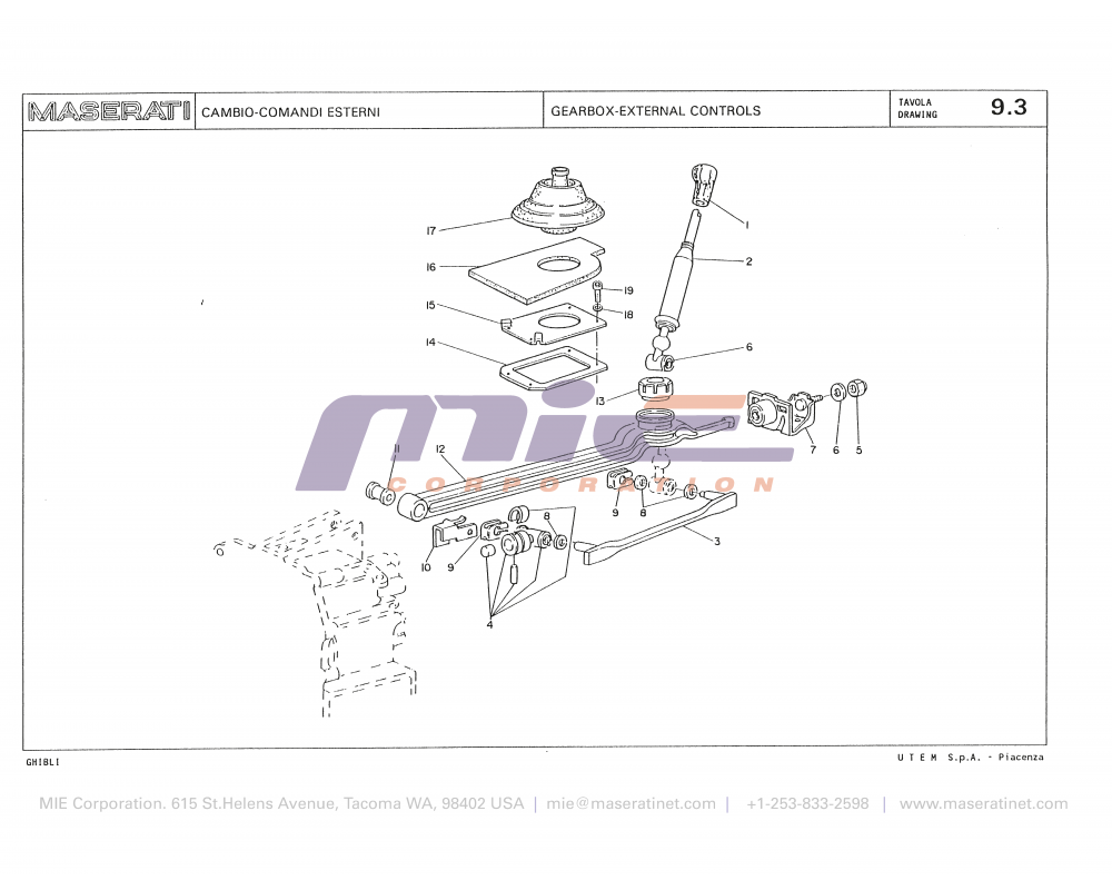 Maserati / Biturbo Ghibli / T-09_3 - gearbox-external controls