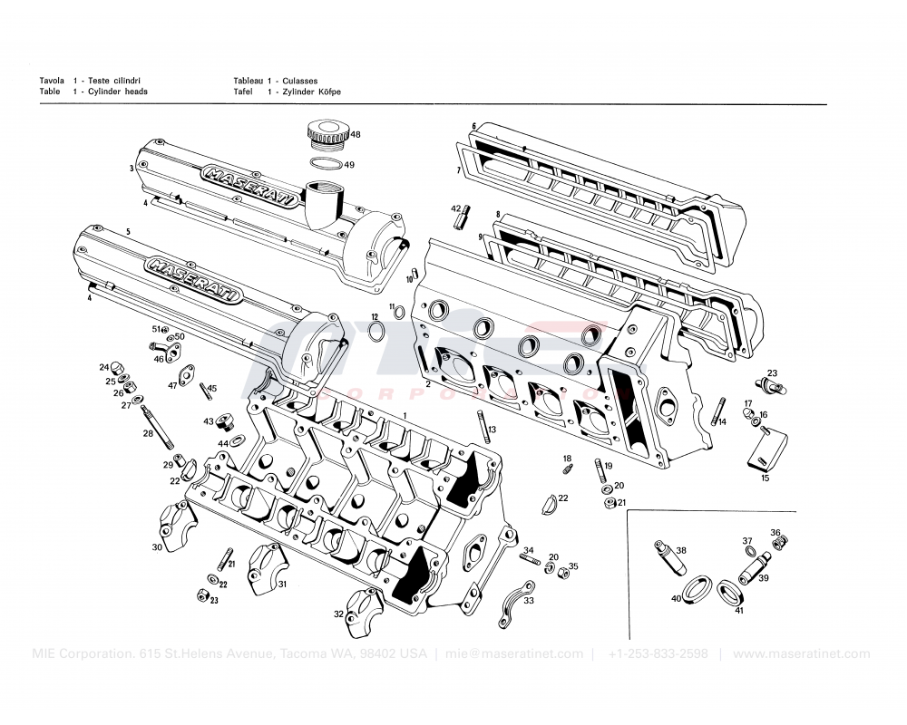 Maserati / Bora / T-01 - cylinder heads