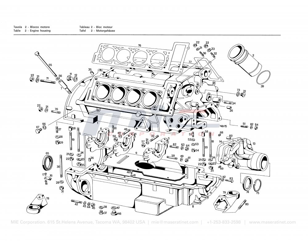 Maserati / Bora / T-02 - engine block