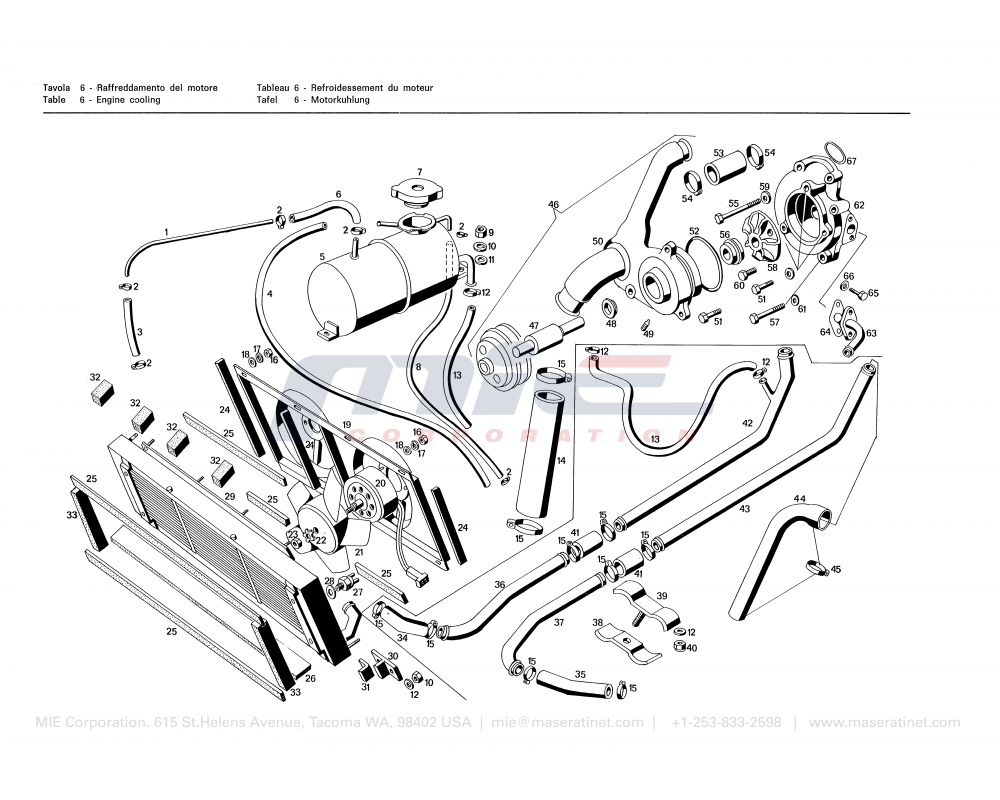 Maserati / Bora / T-06 - engeen cooling