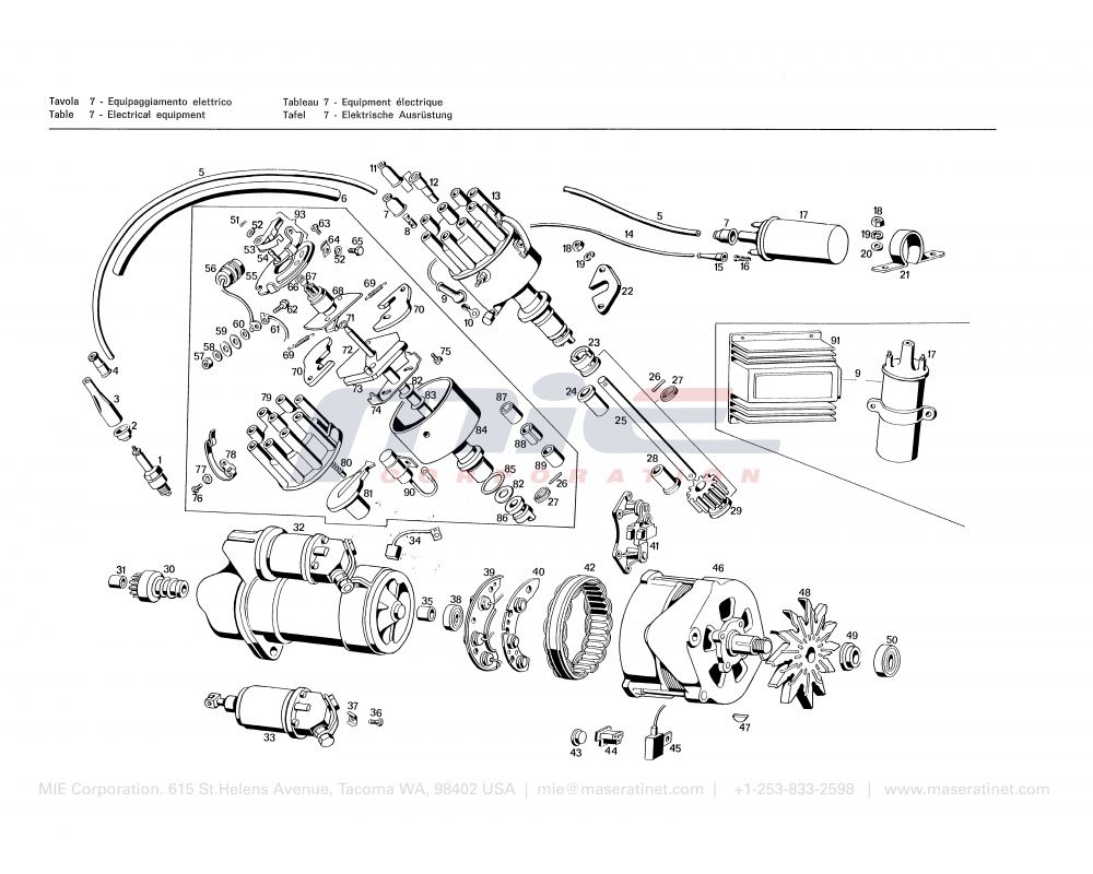 Maserati / Bora / T-07 - electrical equipment