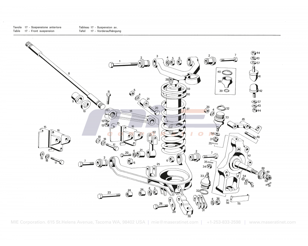 Maserati / Bora / T-17 - front suspension