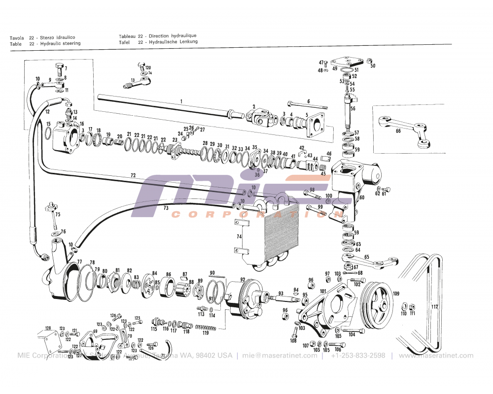 Maserati / Ghibli / T-22 - hydraulic steering
