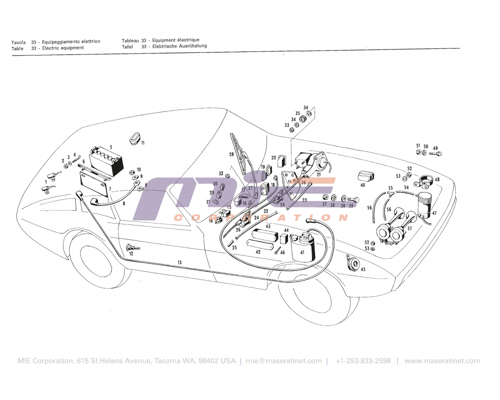 Maserati / Ghibli / T-33 - electrical equipment