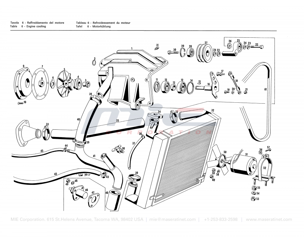 Maserati / INDY / T-06 - engine cooling
