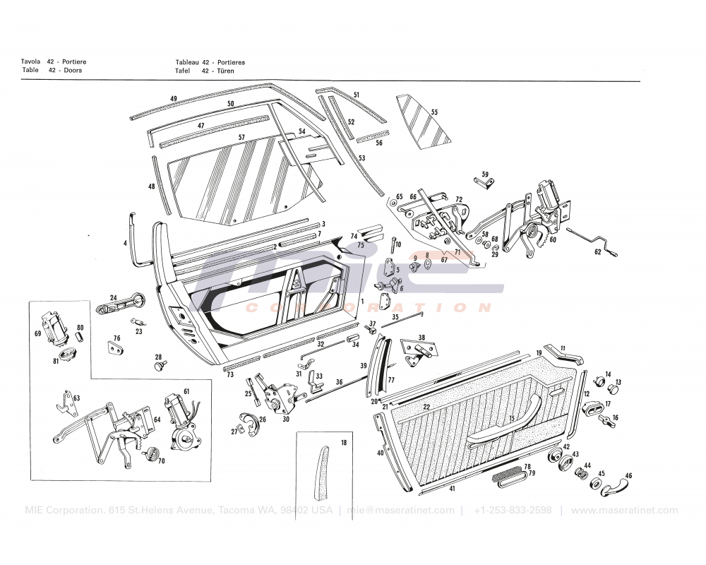 Maserati / INDY / T-42 - doors