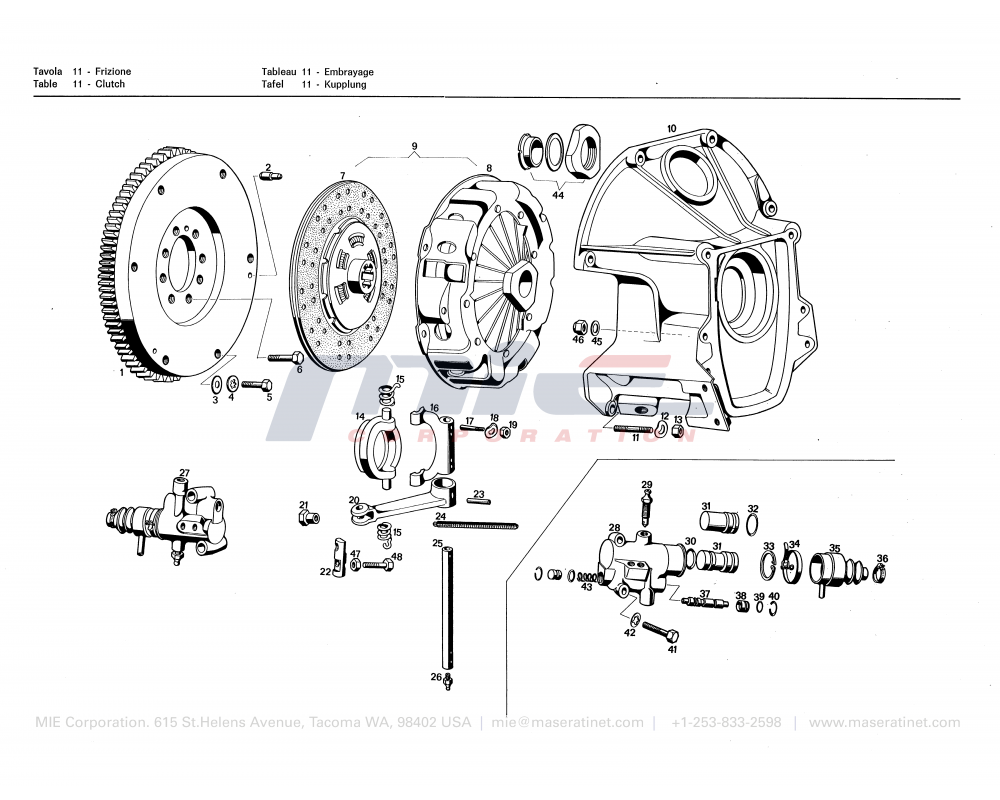Maserati / Khamsin / T-11 - clutch