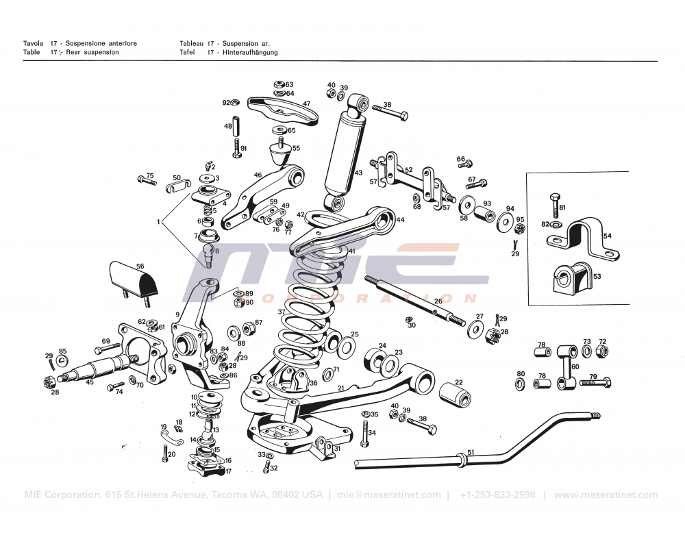Maserati / Khamsin / T-17 - t-17 - rear suspension