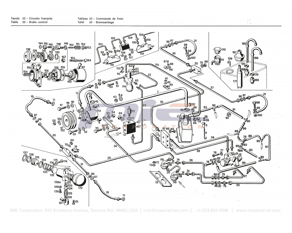 Maserati / Khamsin / T-23 - brake control