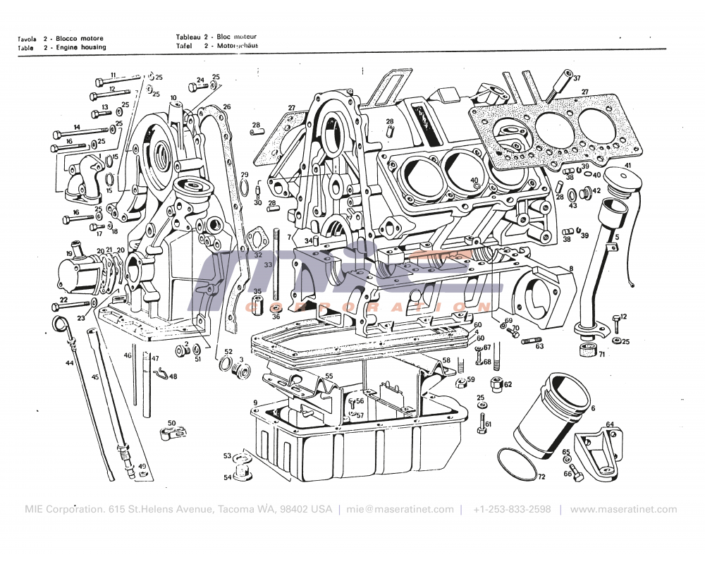 Maserati / Merak 2000 / T-02 - engine block