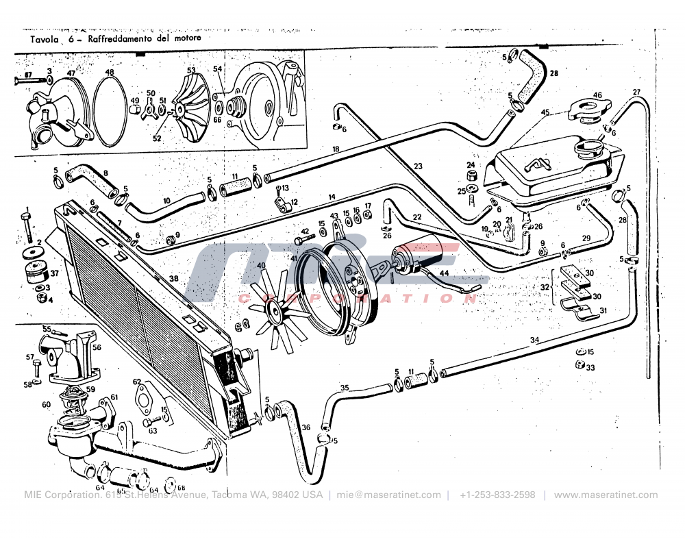 Maserati / Merak 2000 / T-06 - engine cooling