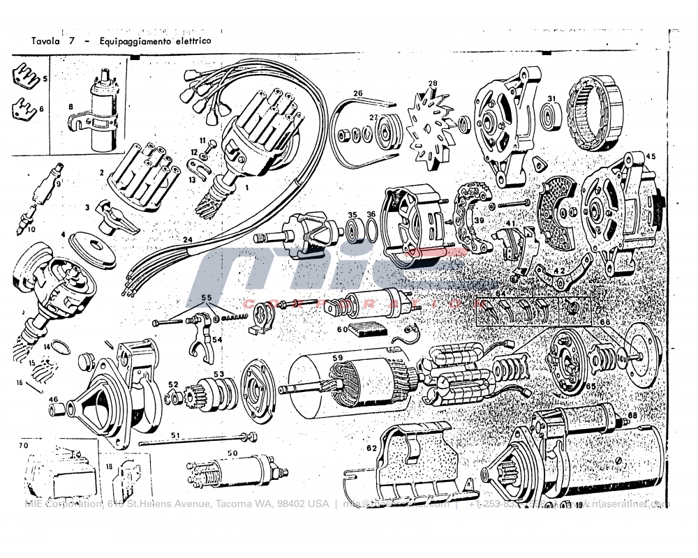 Maserati / Merak 2000 / T-07 - electrical equipment