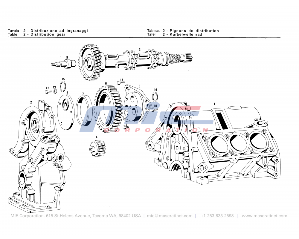 Maserati / Merak SS / T-02 - distribution gear