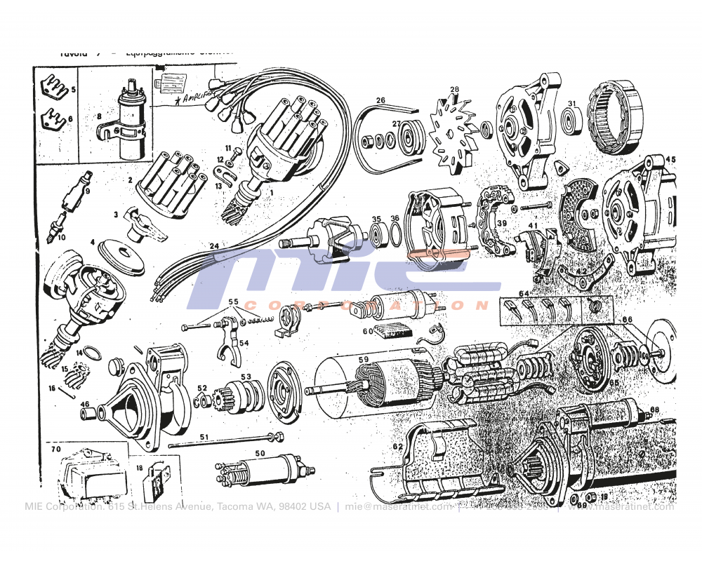 Maserati / Merak SS / T-07-1 - electrical equipment