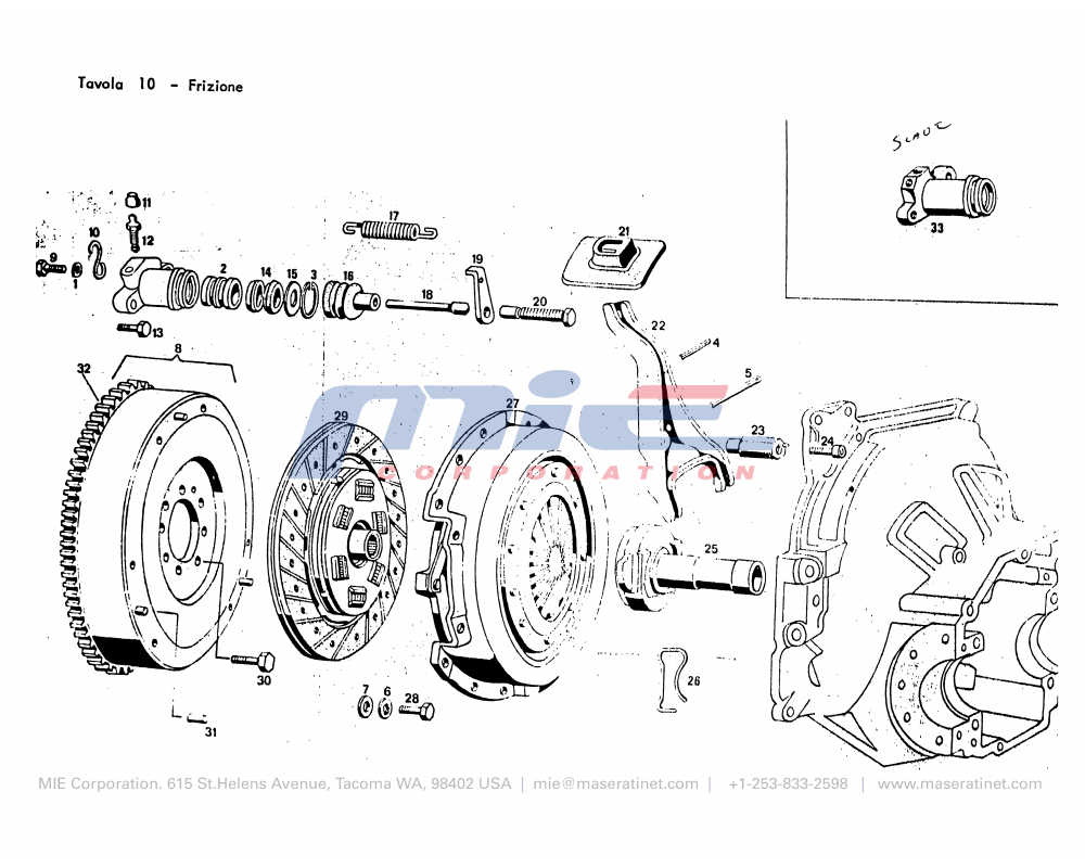 Maserati / Merak SS / T-10-1 - clutch