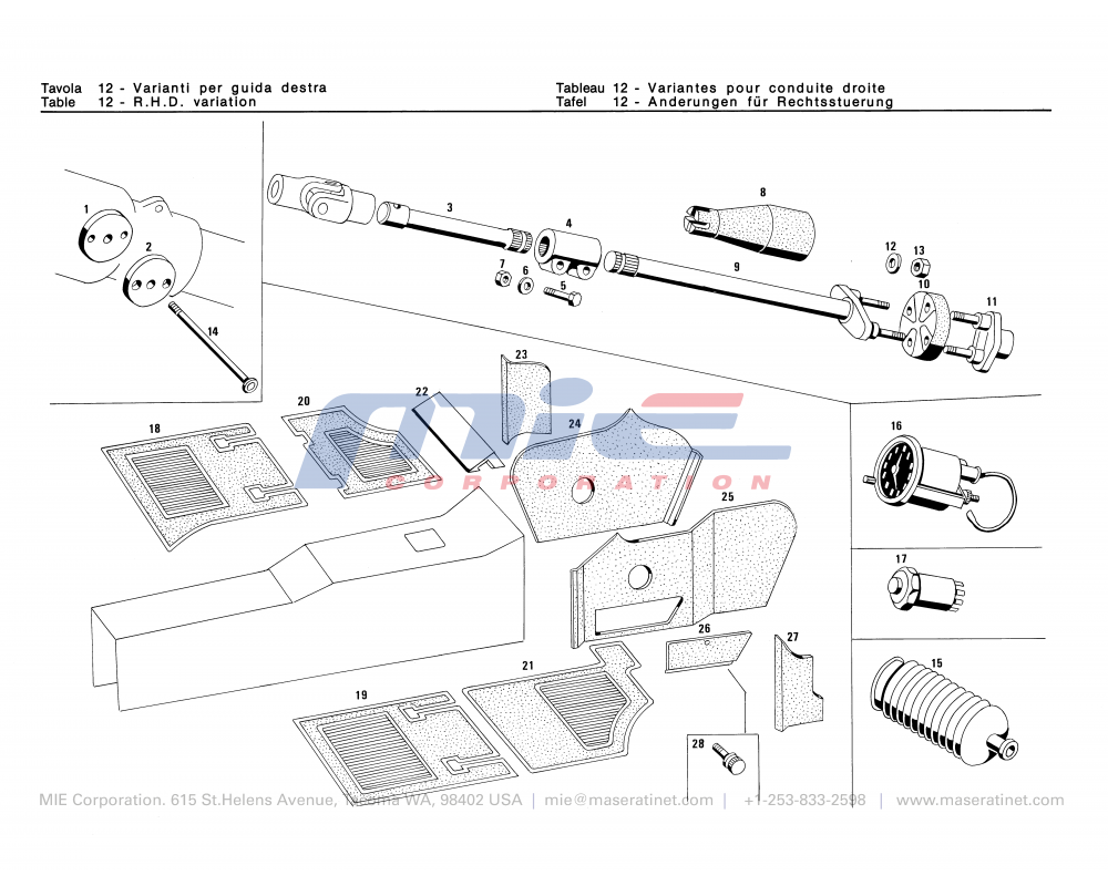 Maserati / Merak SS / T-12 - r.h.d. variation