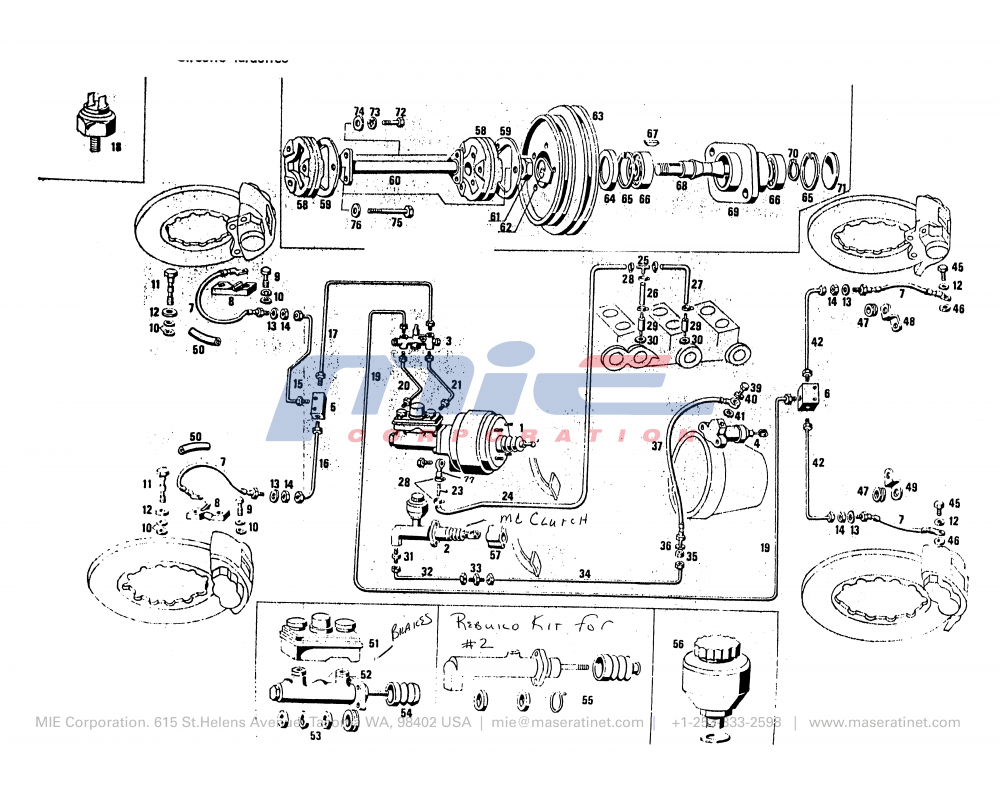 Maserati / Merak SS / T-22 - hydraulic system