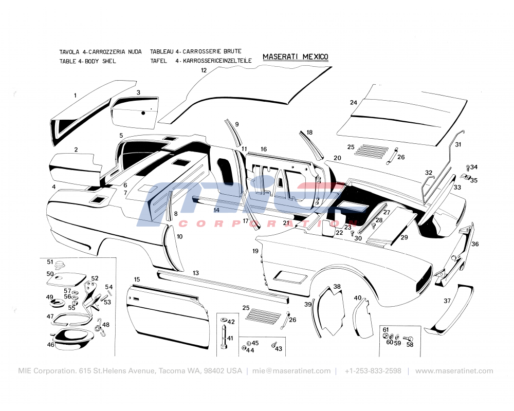 Maserati / Mexico 112 / T-4 - body shell