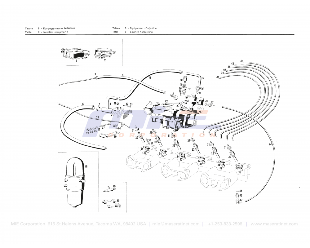 Maserati / Mistral / T-08 - injection equipment