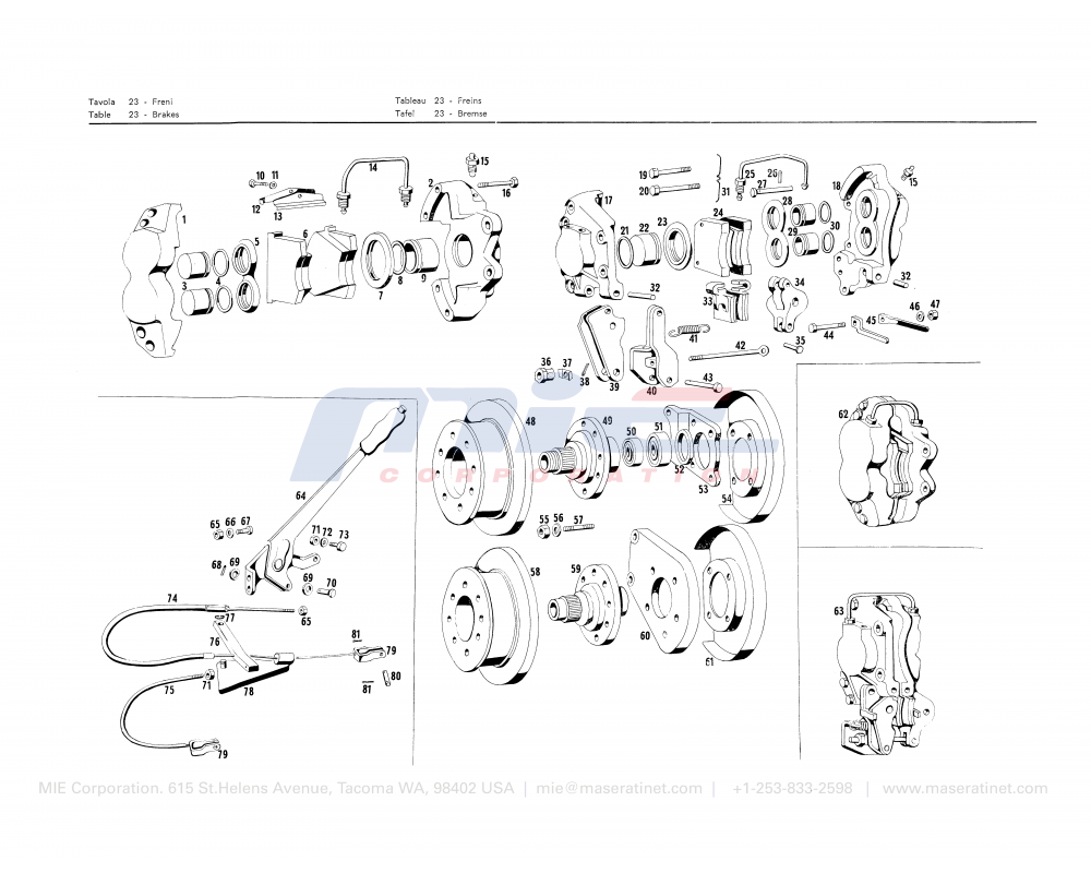 Maserati / Mistral / T-23 - brakes