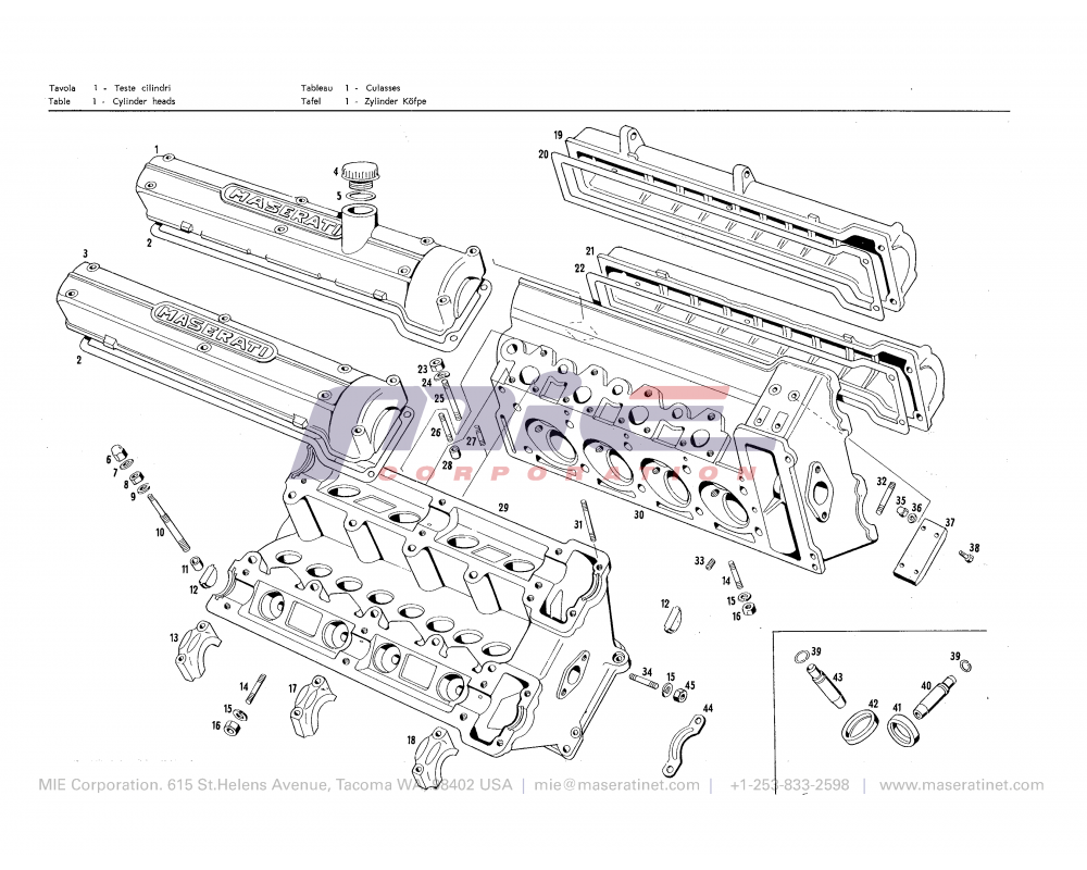 Maserati / Quattroporte I / T-01 - cylinder heads