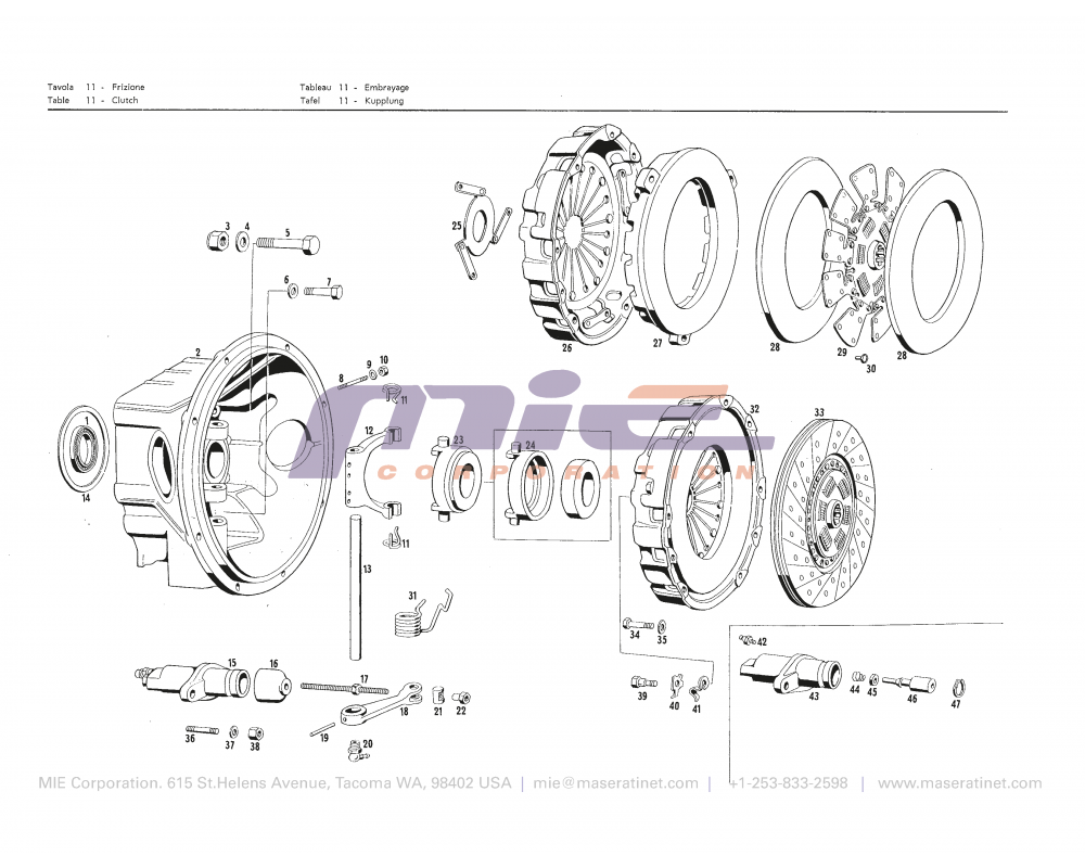 Maserati / Quattroporte I / T-11 - clutch