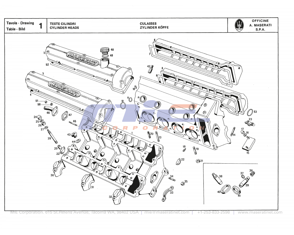 Maserati / Quattroporte III / T-01 - cylinder heads
