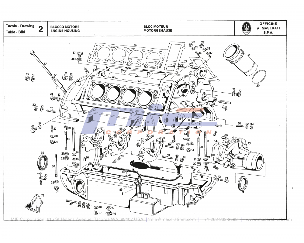 Maserati / Quattroporte III / T-02 - engine housing