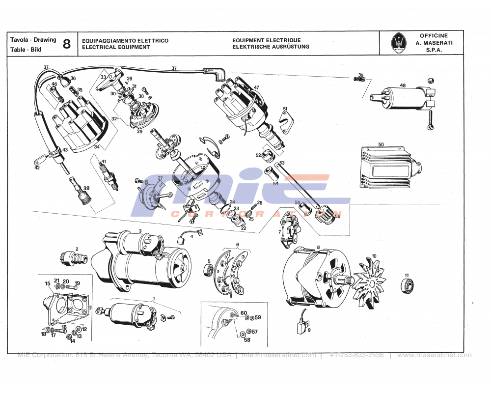 Maserati / Quattroporte III / T-08 - electrical equipment