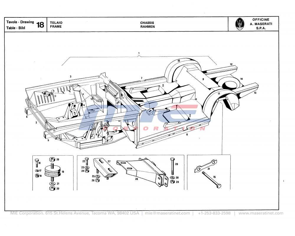Maserati / Quattroporte III / T-18 - frame