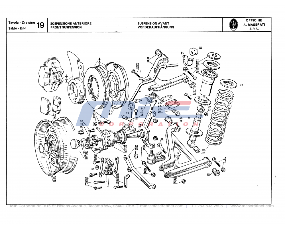 Maserati / Quattroporte III / T-19 - front suspension