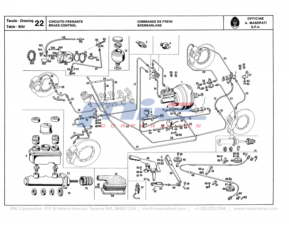 Maserati / Quattroporte III / T-22 - brake control