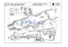 T-25 - exhaust pipes and air pump