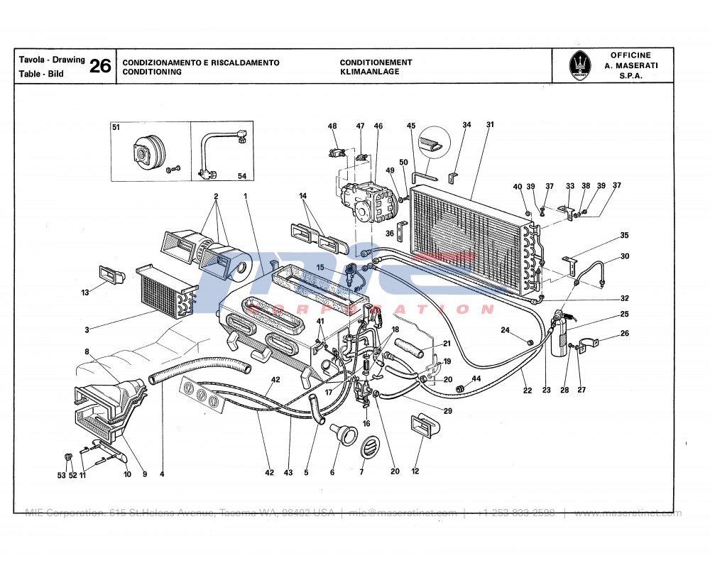 Maserati / Quattroporte III / T-26 - conditioning