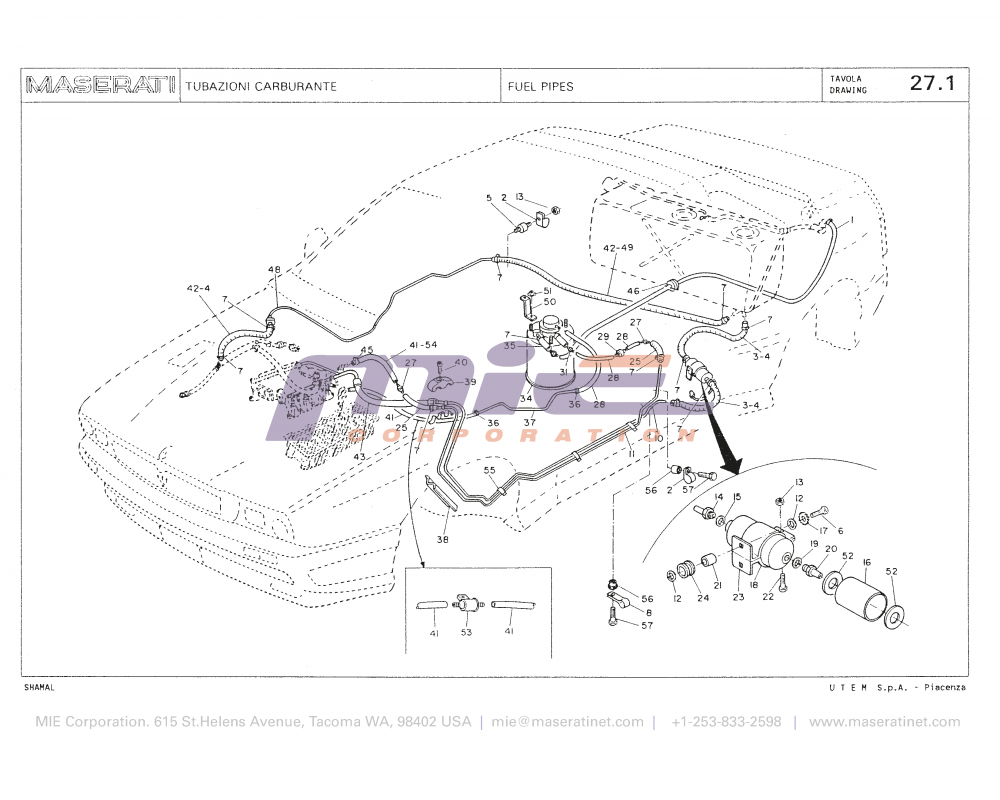 Maserati / Shamal / T-27_1 - fuel pipes