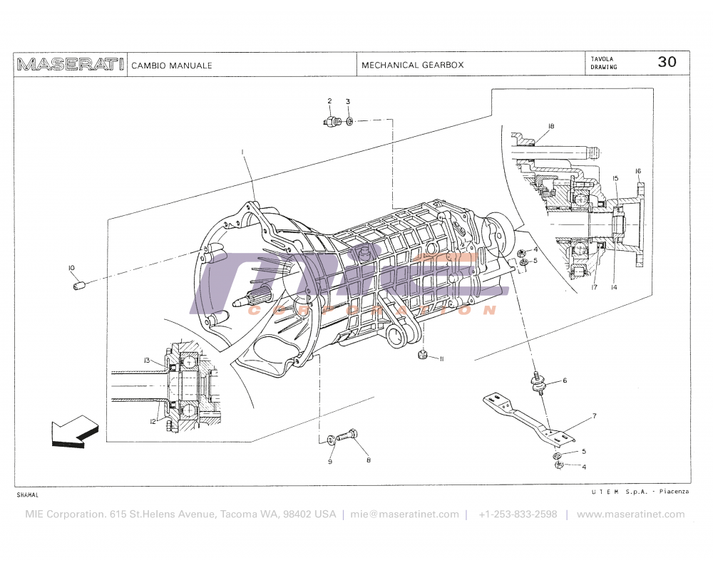 Maserati / Shamal / T-30 - mechanical gearbox