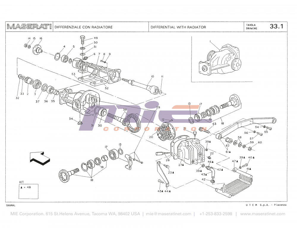 Maserati / Shamal / T-33_1 - differential with radiator