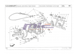 T-44 - pedal board, power brake, clutch pump