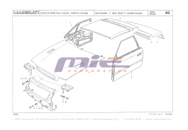 T-48 - bodywork - f side, roof p doors hoods
