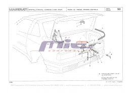 T-50 - trunk lid - hinges, opening controls